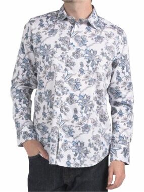 Robert Graham McGowan long sleeve shirt button floral size XXL NWT